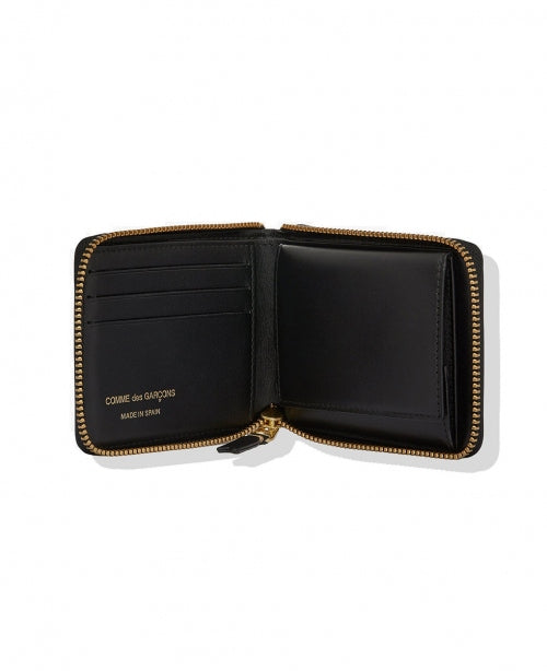 Black Mini Square Leather Wallet