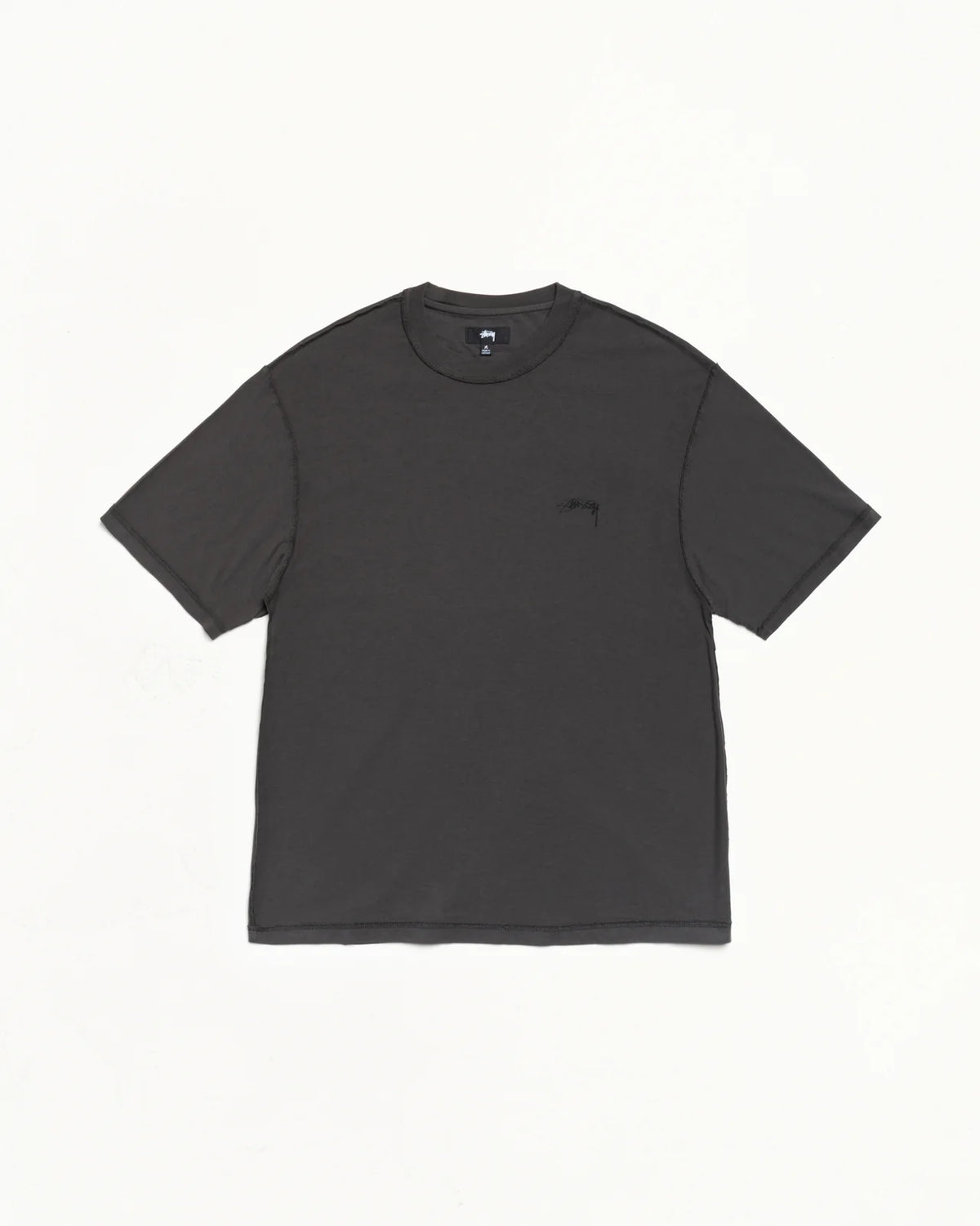 Vintage Black Lazy Cotton T-Shirt