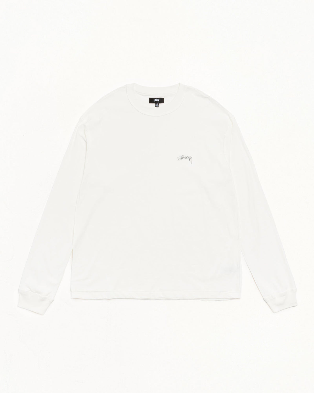 White Lazy LS Tee