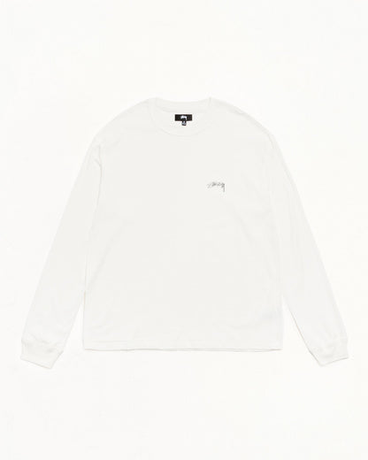 White Lazy LS Tee