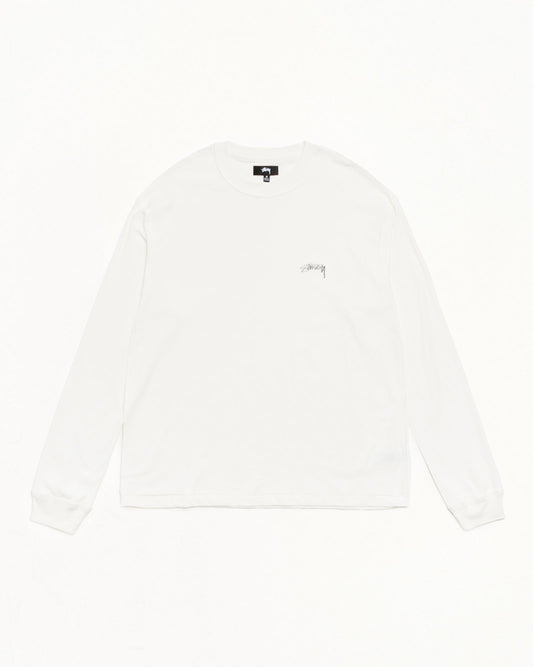 White Lazy LS Tee
