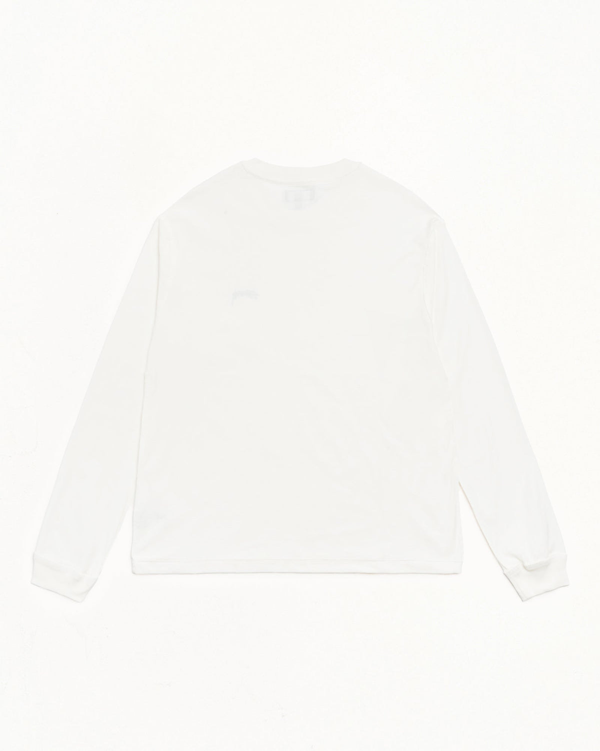 White Lazy LS Tee