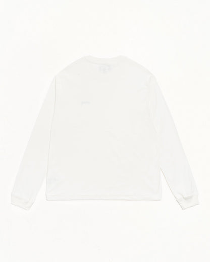 White Lazy LS Tee