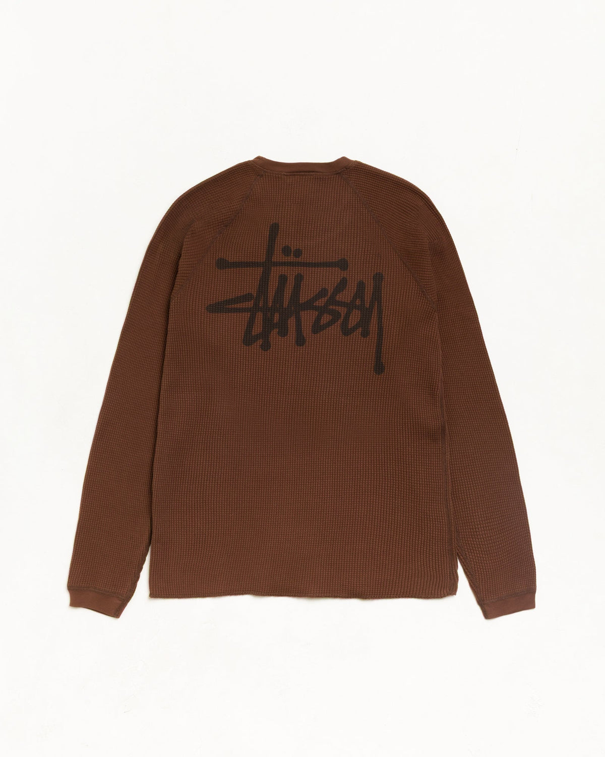 Brown Raglan Thermal Basic Stock