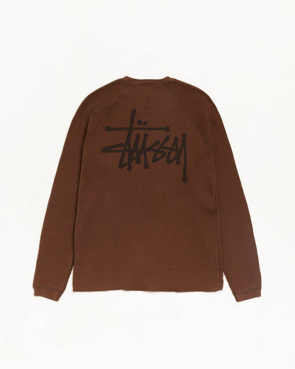 Brown Raglan Thermal Basic Stock