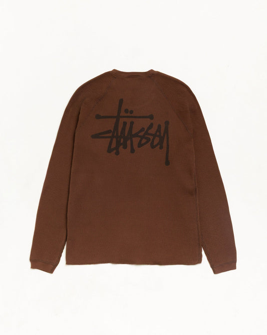 Brown Raglan Thermal Basic Stock