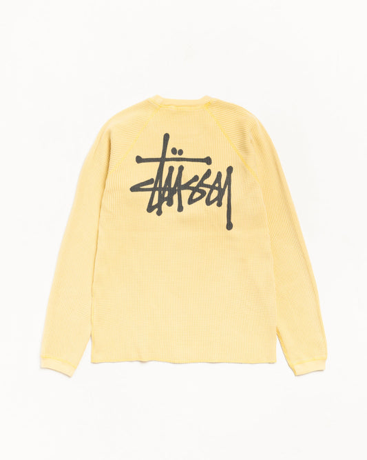 Pale Yellow Raglan Thermal Basic Stock
