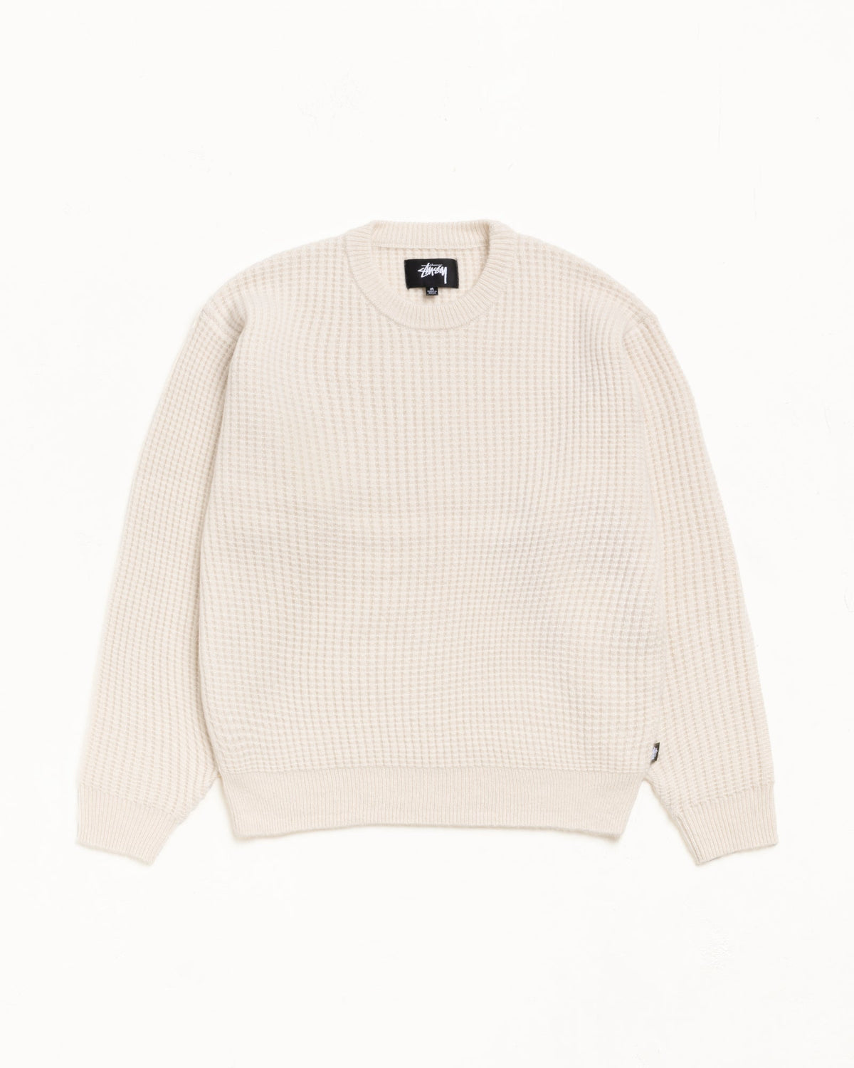 Ivory Waffle Cashmere Sweater