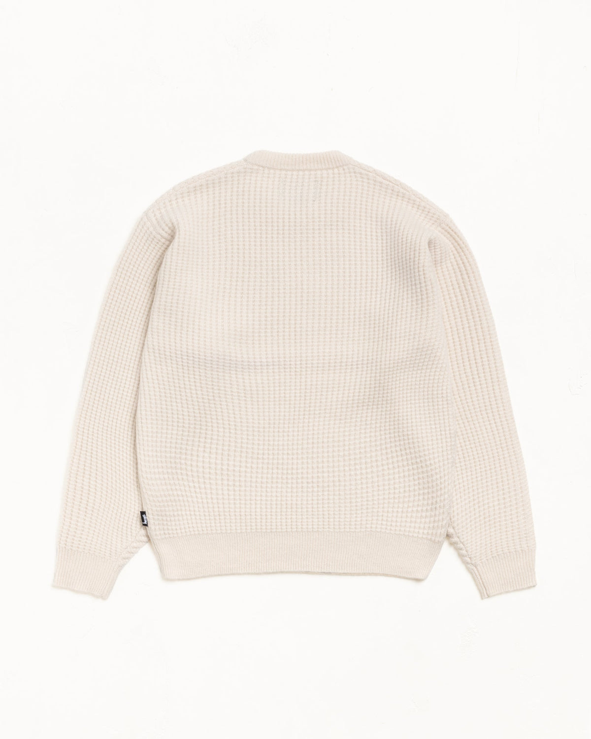 Ivory Waffle Cashmere Sweater