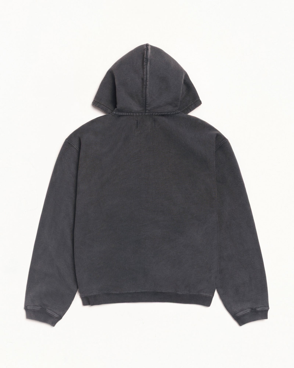Washed Black Graphic Zip Hood