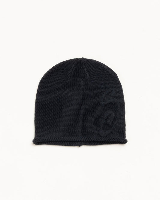 Black Knit Skullcap