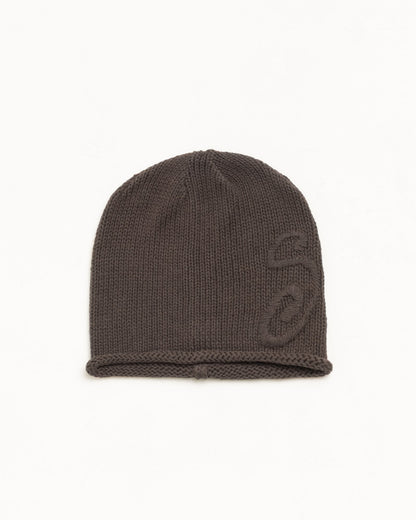 Brown Knit Skullcap