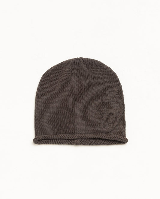Brown Knit Skullcap