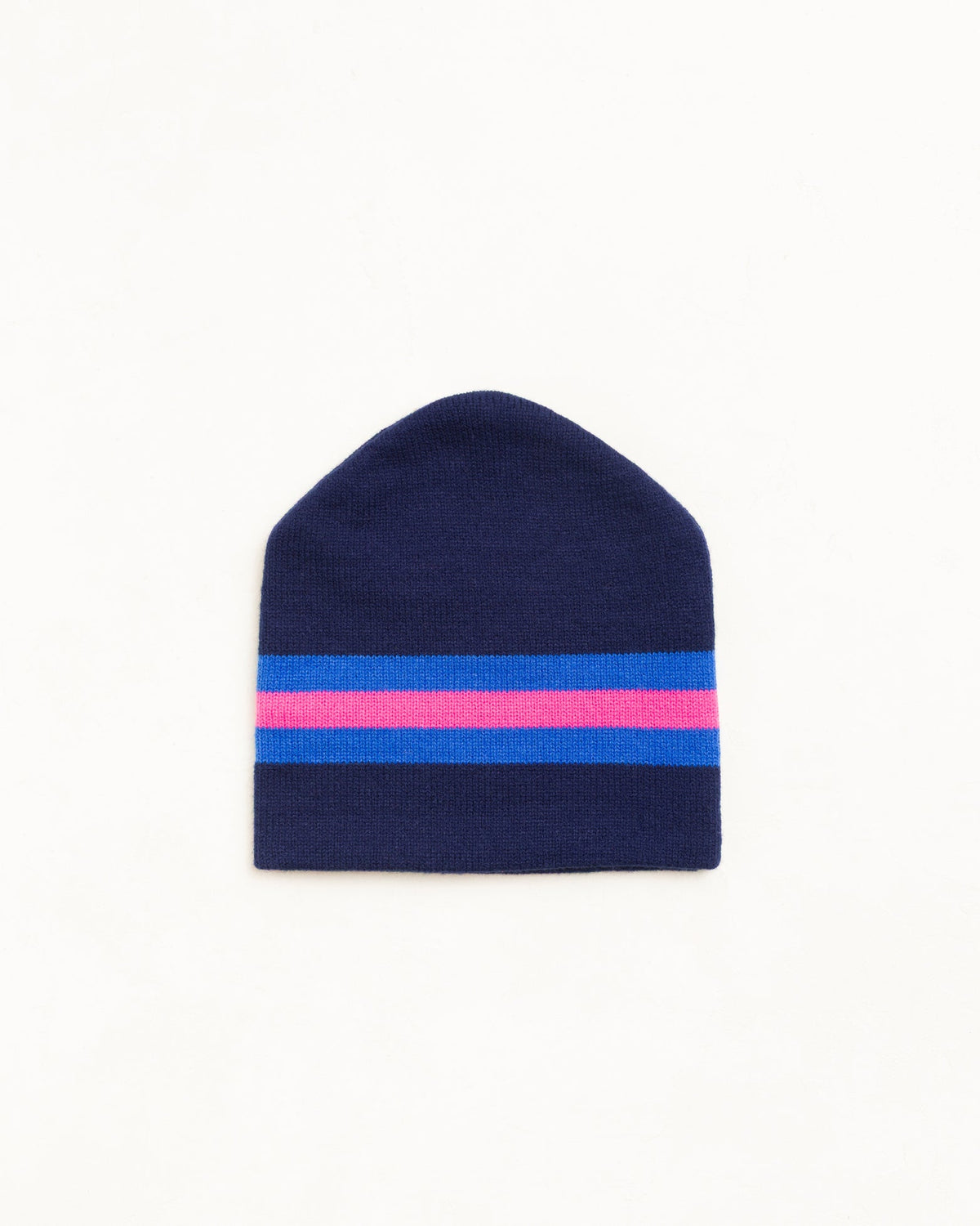 Navy Stripe Ski Beanie