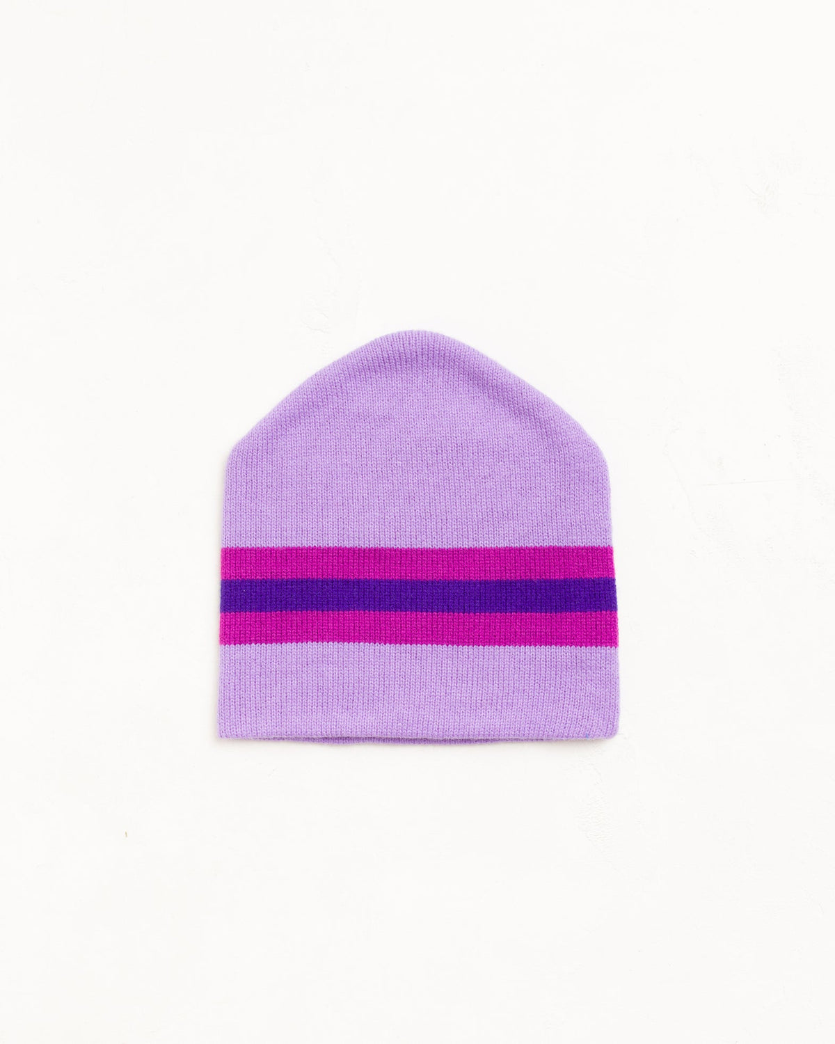 Purple Stripe Ski Beanie