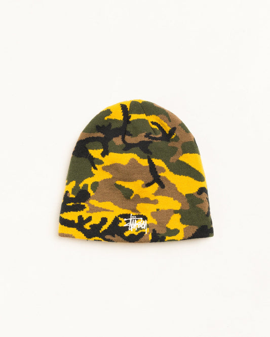 Yellow Jacquard Skullcap