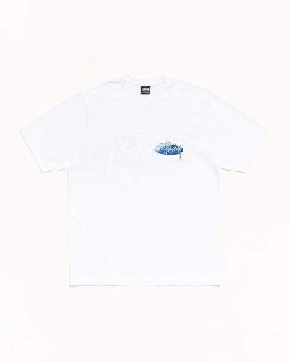 White Wave Oval Tee