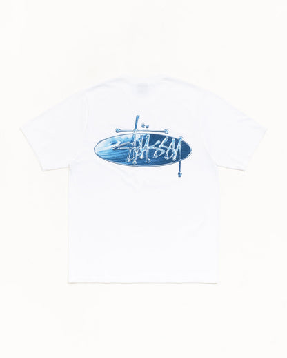 White Wave Oval Tee