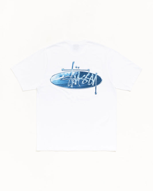 White Wave Oval Tee