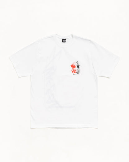 White Tall Dice Tee