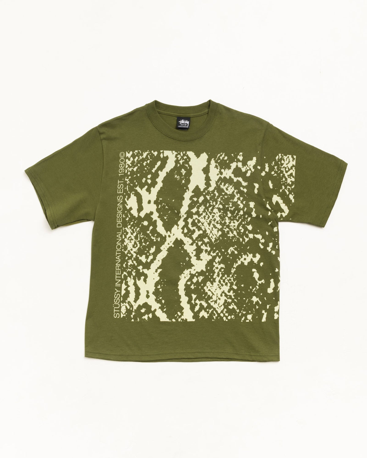 Olive Snakeskin Tee