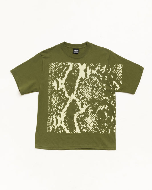 Olive Snakeskin Tee