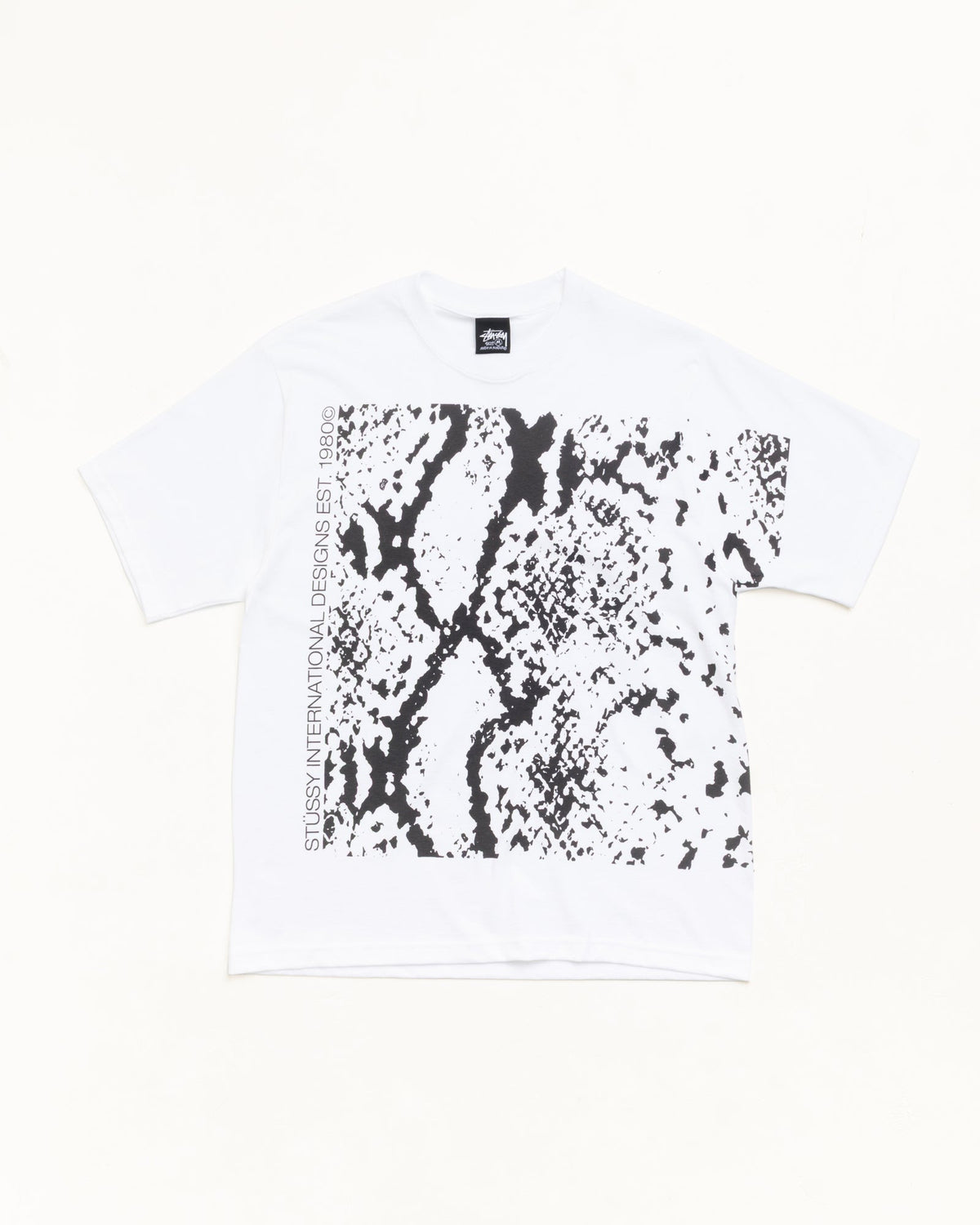 White Snakeskin Tee