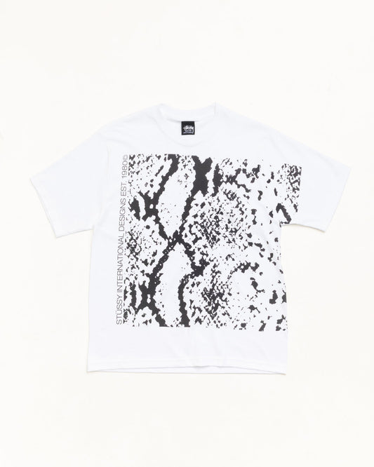 White Snakeskin Tee