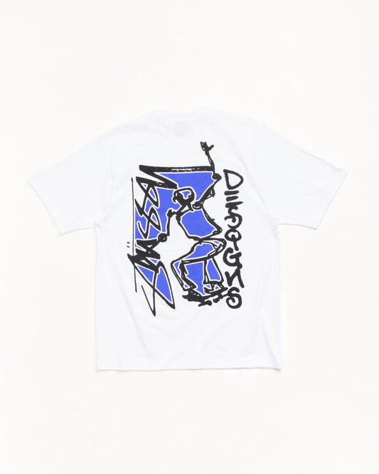 White Sk8 Tee