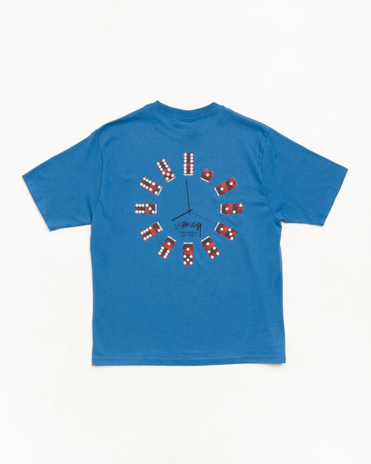 Blue Dice Clock Tee