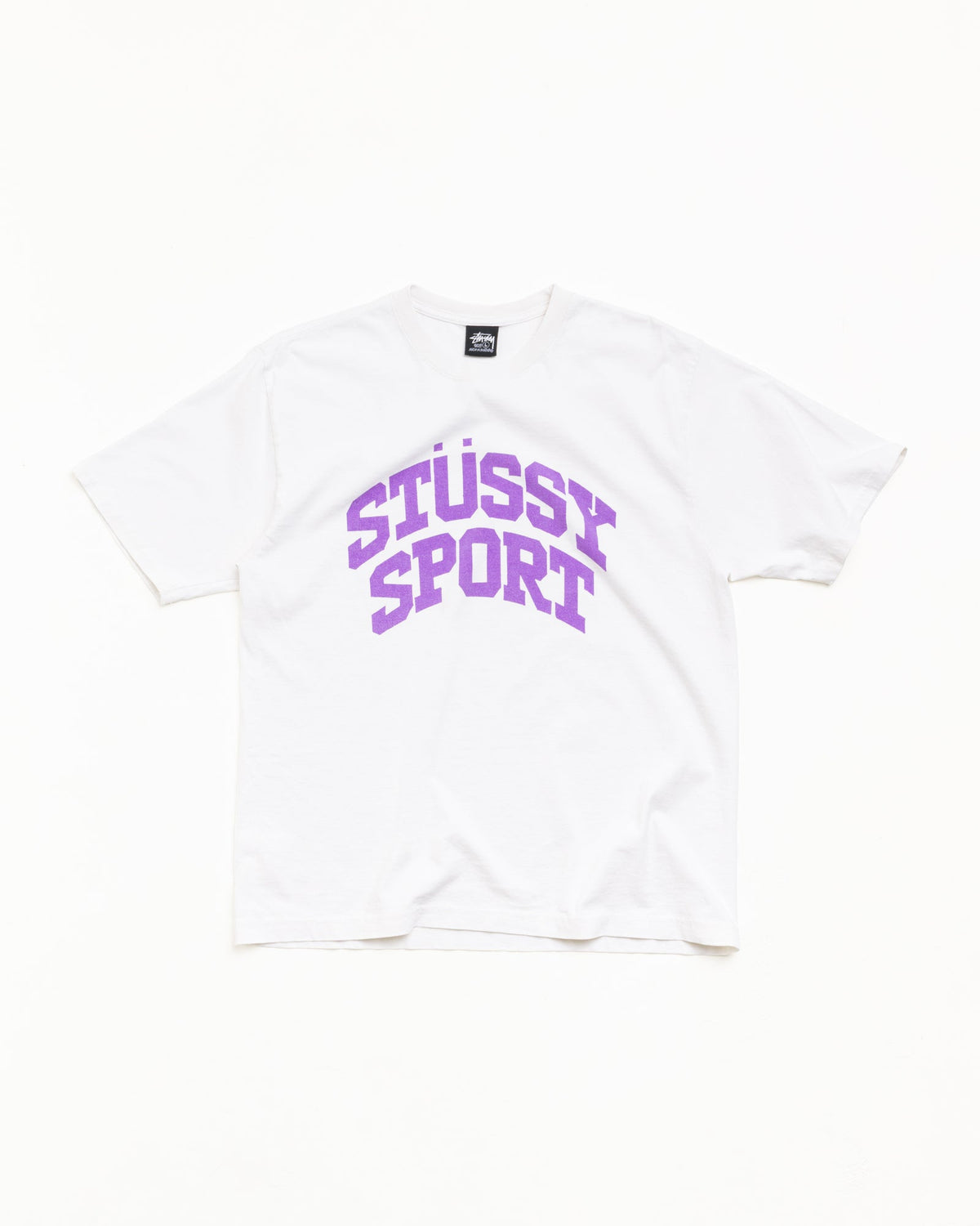White Block Sport Tee