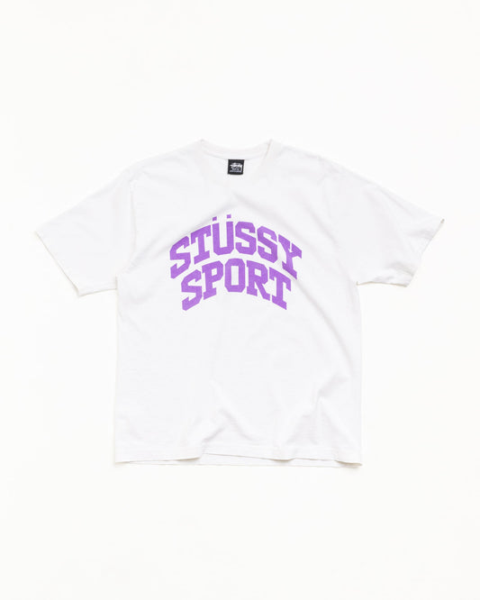 White Block Sport Tee