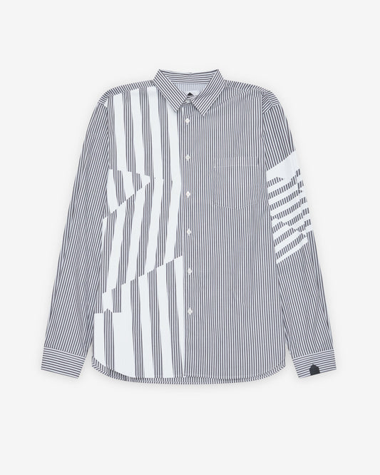 Black Striped Cotton Shirt