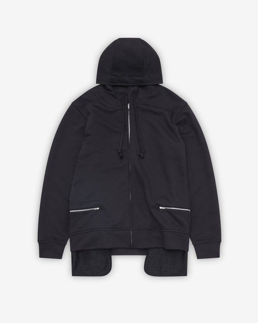 Black Zip Pocket sHoodie
