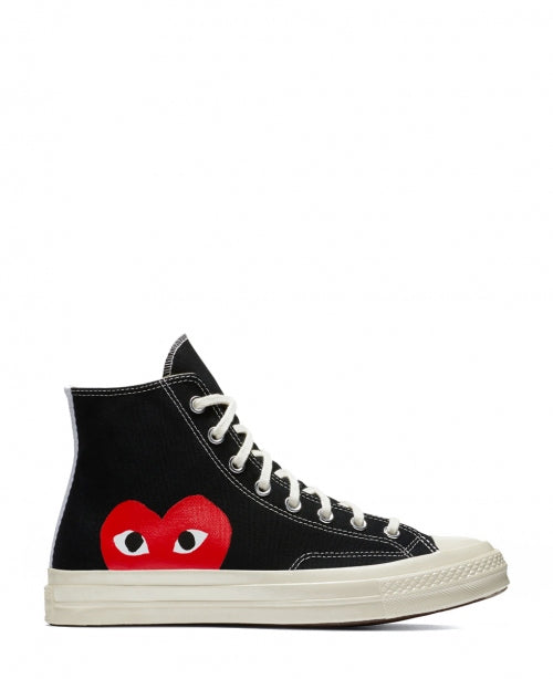 Black High Converse Heart