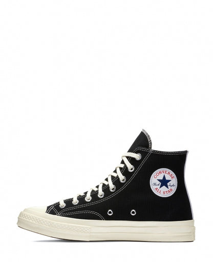 Black High Converse Heart