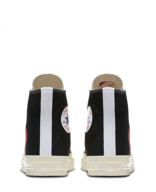 Black High Converse Heart