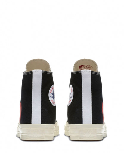 Black High Converse Heart