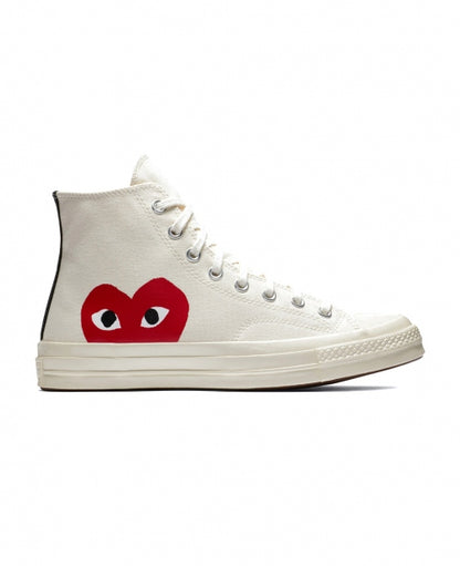 White High Converse Heart