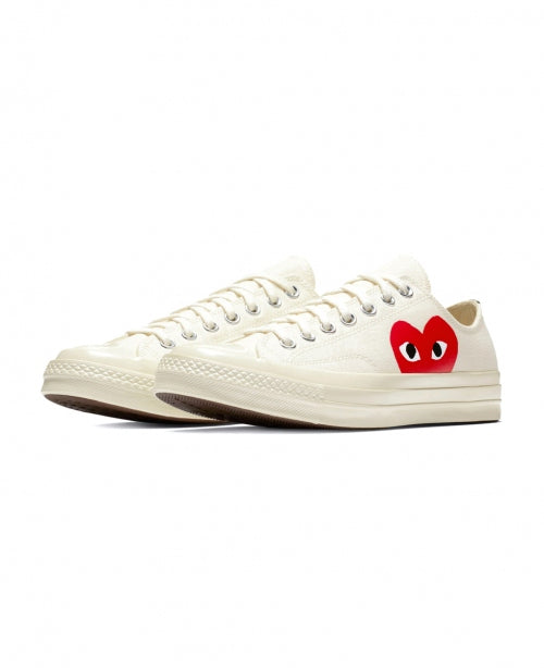 White Low Converse Heart