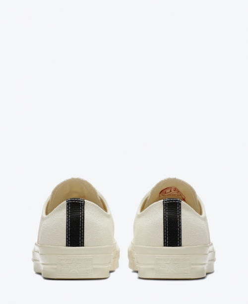 White Low Converse Heart