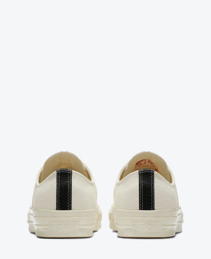 White Low Converse Heart