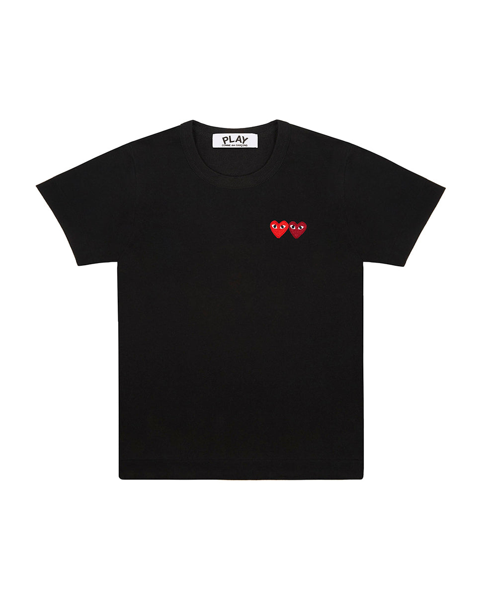 Double Heart Cotton T-Shirt