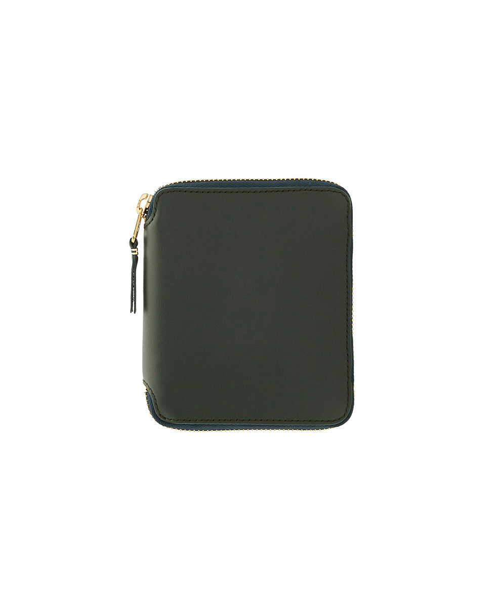 Bottle Green Square Leather Wallet