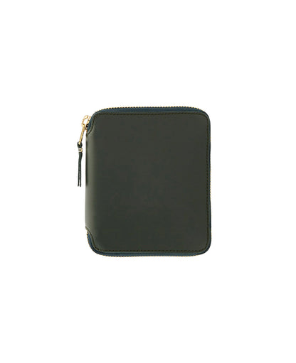 Bottle Green Square Leather Wallet