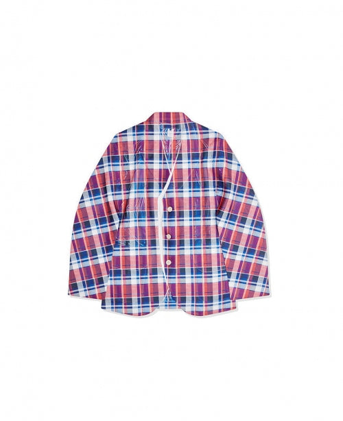 Checked Polyester Jacket