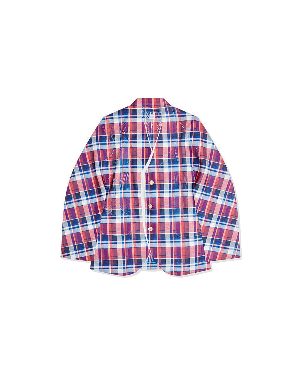 Checked Polyester Jacket