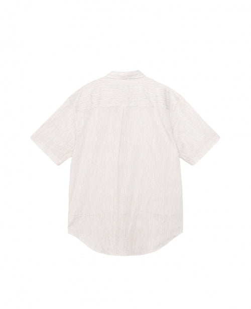 Beige Wavy Striped Shirt