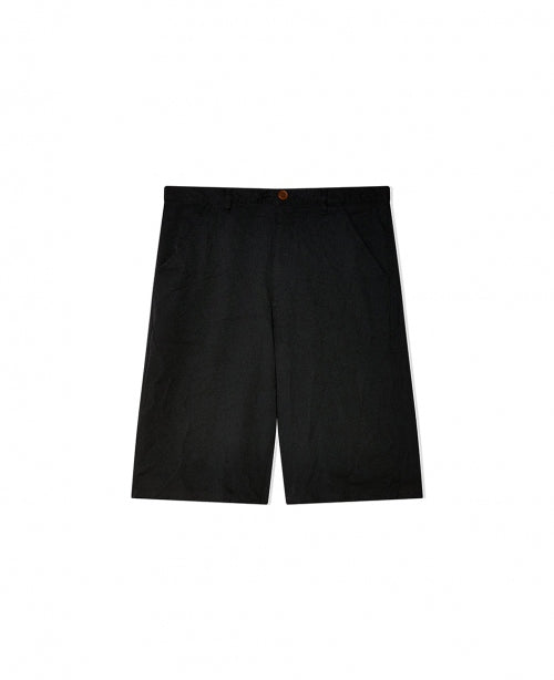Black Polyester Shorts