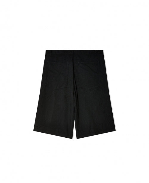 Black Polyester Shorts